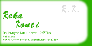 reka konti business card